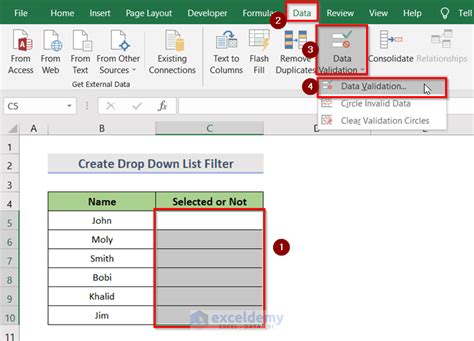 How To Create Drop Down List With Filter In Excel Methods