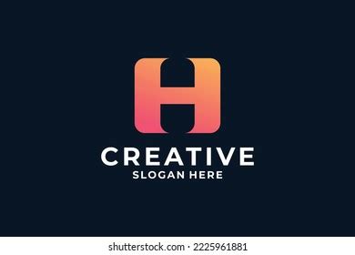 Abstract Letter H Logo Design Creative Stock Vector Royalty Free