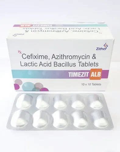 TIMEZIT ALB Cefixime 200 Mg Lactic Acid Bacillus 60 Million Spores At