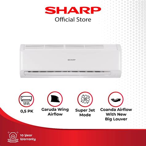 Jual Sharp Air Conditioner Garuda Series Basic Pk Super Jet