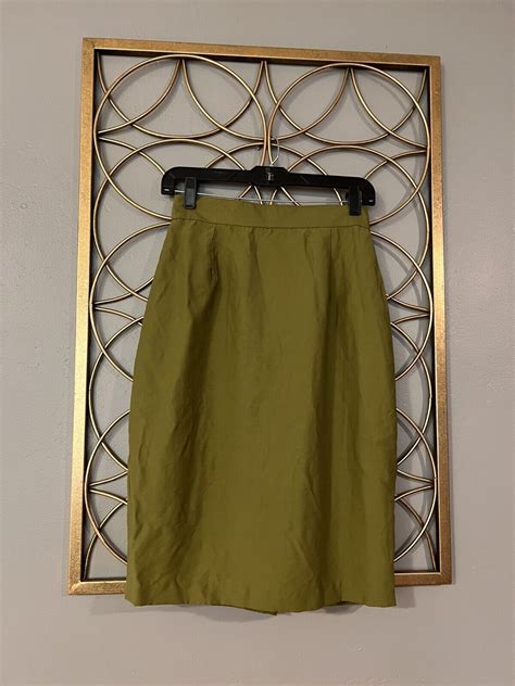 Francine Browner Olive Green Vintage Skirt S S Size Runs Small