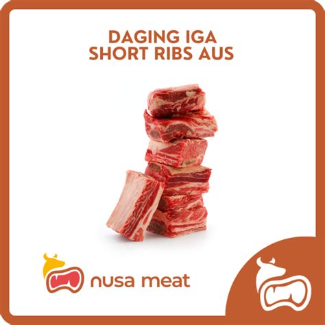 Daging Iga Short Ribs Aus 500gr Nusa Meat