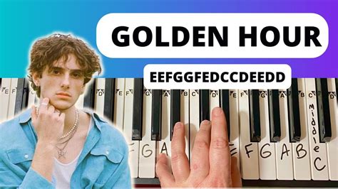 Golden Hour Piano Easy Tutorial With Letters Youtube