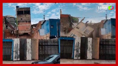 V Deo Mostra O Momento Em Que Casa Desaba Em Tabo O Da Serra Sp