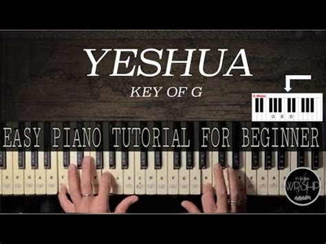 How To Play YESHUA Easy Piano Tutorial For Beginners Key Of G YouTube