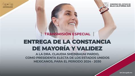 Entrega de la Constancia de mayoría y validez a la Dra Claudia