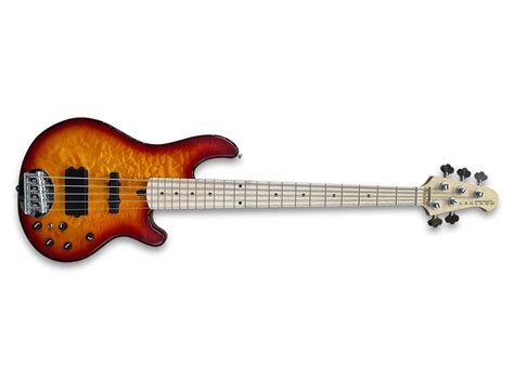 Lakland Skyline Deluxe Bass Str Quilted Maple Top Honey Burst