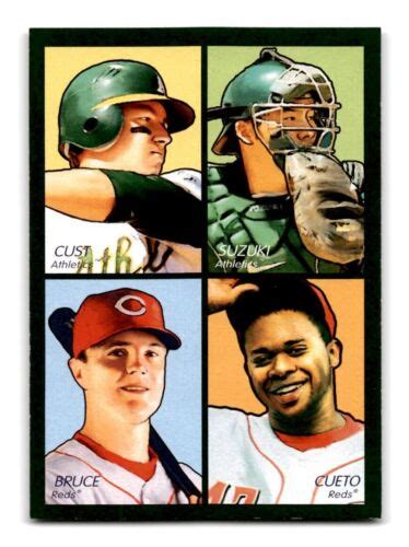 Upper Deck Goudey In Green Cust Kurt Suzuki Johnny Cueto Bruce