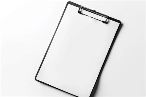 White Of Blank Clipboard With White Sheet Isolated On White Background