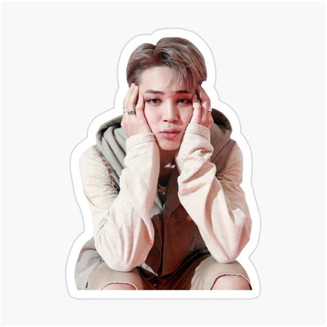 Cute Jimin Sticker By Shiningmoonie Stickers Park Jimin Jimin