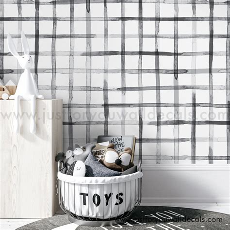 Black And White Wallpaper Nursery Wallpaper Boy Nursery Wallpaper