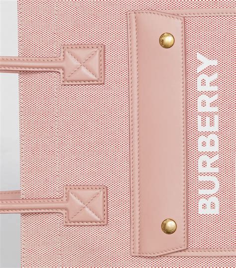 Burberry Pink Small Canvas Freya Tote Bag Harrods Uk