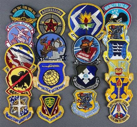 Group Of 19 Us Military Air Force Squadron Patches Matthew Bullock