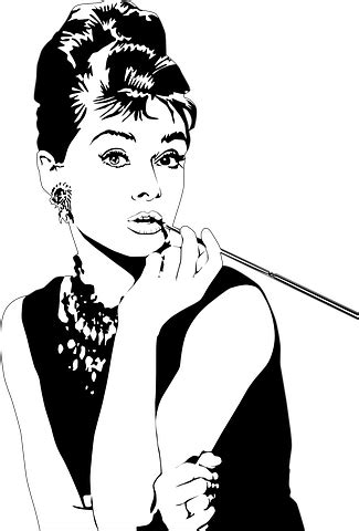 4,000+ Free Woman & Girl Vectors - Pixabay Audrey Hepburn Zeichnung ...