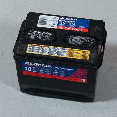 BATTERI 12 V Ac Delco 75p 550 CCA 65RC