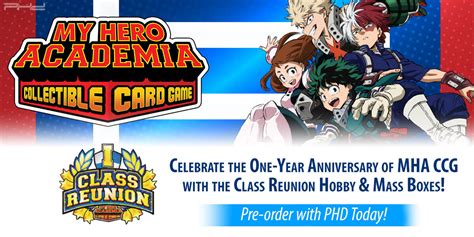 My Hero Academia Ccg Class Reunion Boxes Jasco Games Phd Games