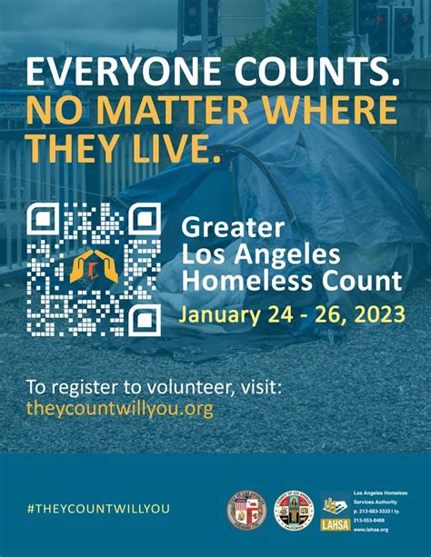 We Need Volunteers for the 2023 Greater Los Angeles Homeless Count on Tuesday, January 24 ...