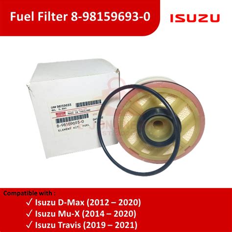 Fuel Filter Isuzu D Max Isuzu Mu X