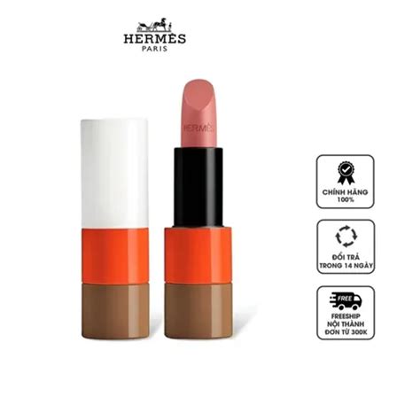 Son Hermes Satin Limited Edition Beige Ebloui màu cam nâu nude Chiaki vn