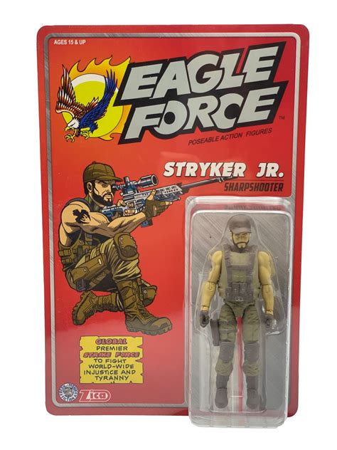 Eagle Force 4 Zica Toys Remco Stryker Sharpshooter 1 18 Action Force 3 75 Gi Joe