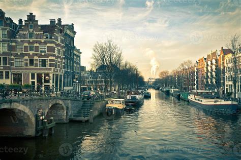 Amsterdam Canal Street view 11697925 Stock Photo at Vecteezy