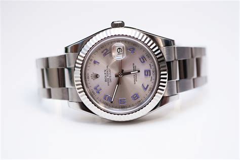 Wts Rolex Datejust Ii K Gold Bezel Mm Mens Watch Full Set