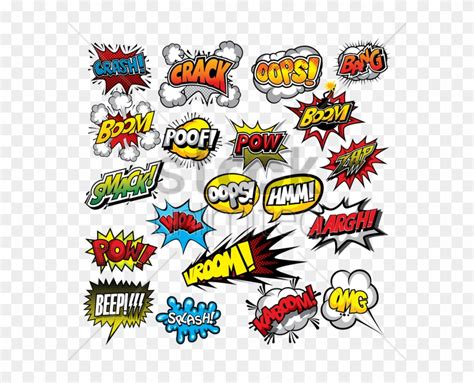 Comics Clipart Comics Artist Onomatopoeia Vector Graphics Full Size