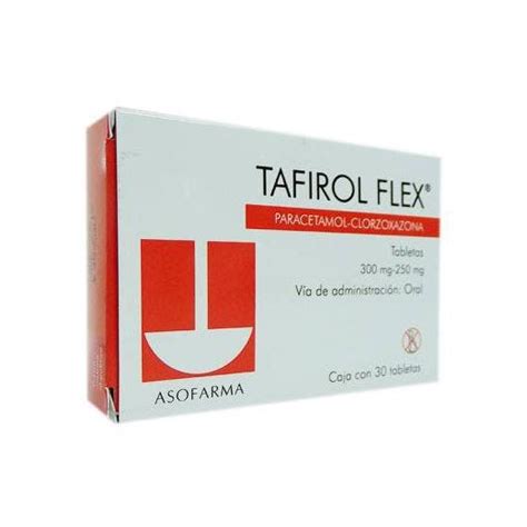 Tafirol Flex 300 Mg 250 C 30 Tabletas