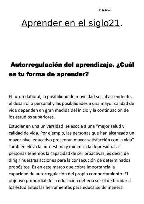 Aprender En El Siglo Modulo Y Ues Aprender En El