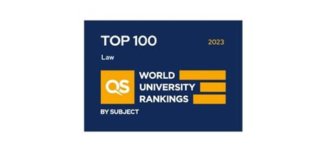 School of Law retains its top 100 position in world subject rankings | School of Law ...