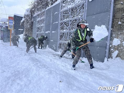 전북지역 폭설 극복에 35사단도 나섰다 네이트 뉴스