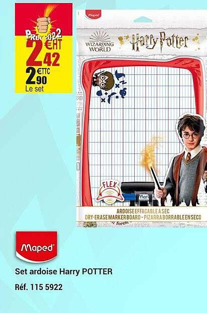 Promo Set Ardoise Harry Potter Maped Chez Office Depot Icatalogue Fr