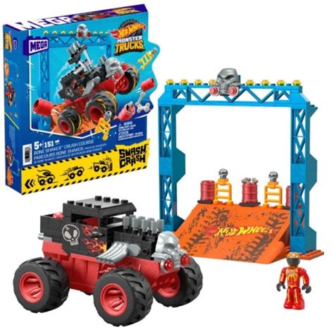 Mega Hot Wheels Klocki Monster Truck Bone Shaker Kaskaderska Sztuczka Klocki Hot Wheels