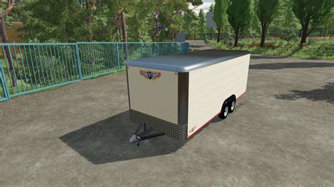 20ft US Trailer V1 0 FS22 Mod Farming Simulator 22 Mod