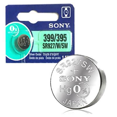1 X SONY / MURATA SR927SW 395 SILVER OXIDE 1.55V WATCH BATTERIES MADE ...
