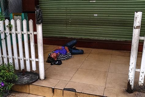 Man Sleeping Outside In District 6 Saigon Linh Dinh Flickr