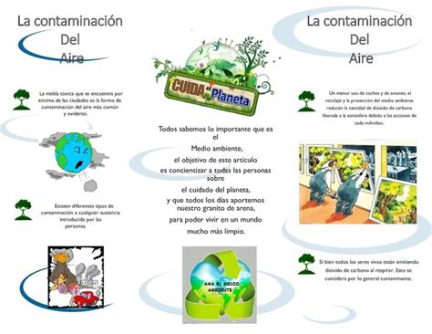 Folleto De La Contaminacion Del Aire 2 Contaminacion Del Aire Hacer