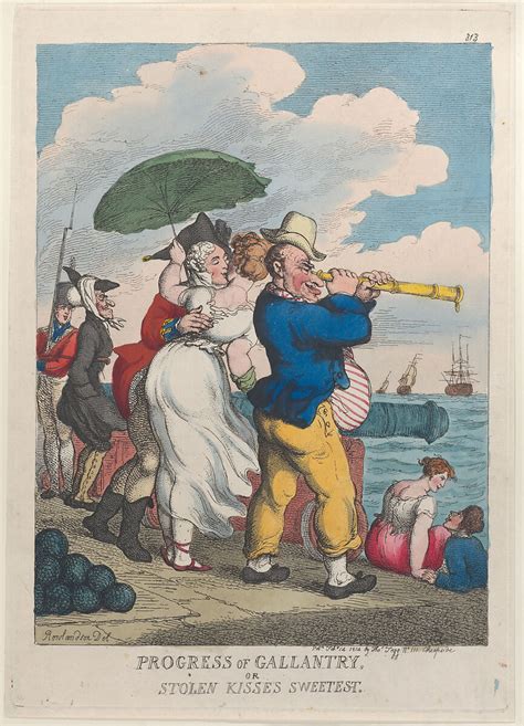 Thomas Rowlandson Progress Of Gallantry Or Stolen Kisses Sweetest