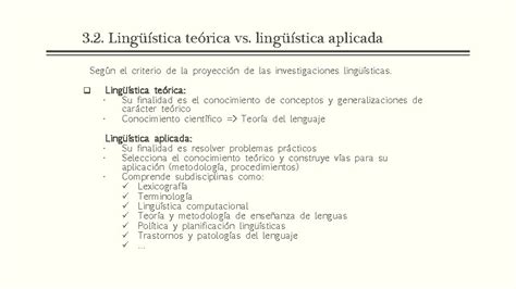 TEMA 3 PERSPECTIVAS DE ESTUDIO DEL LENGUAJE Lingstica