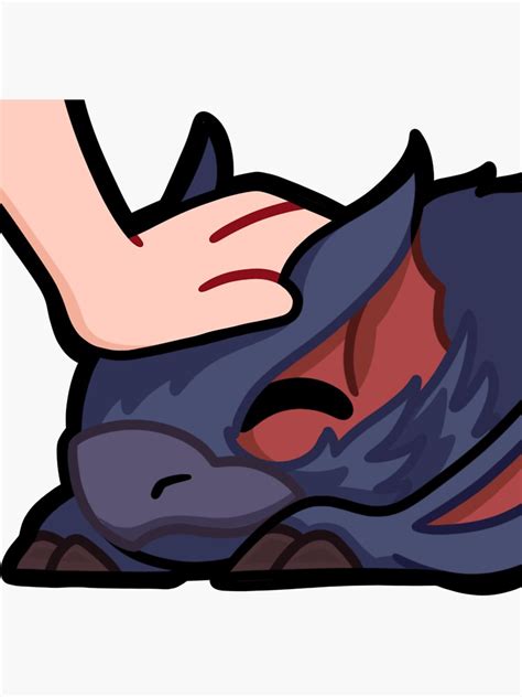 Monster Hunter Nargacuga Pat Sticker For Sale By Artstuffed Redbubble