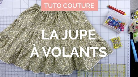 Comment coudre une jupe à volants accolés Tuto couture facile YouTube