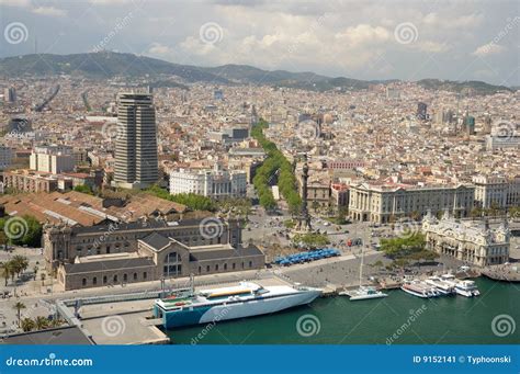 Aerial View Of Barcelona Stock Image - Image: 9152141