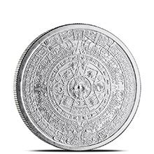 Oz Aztec Calendar Silver Round L Bgasc