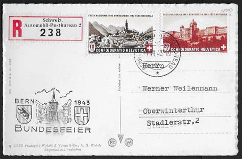 1943 R AK BF Stempel BERN 1 VIII B20 21 Top Selten Ab 1 Kaufen