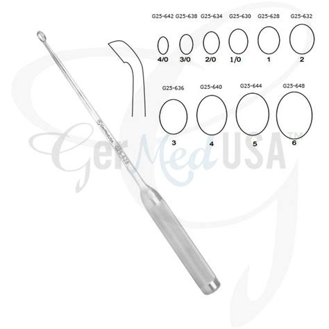 Bone Curette Angled GerMedUSA Inc