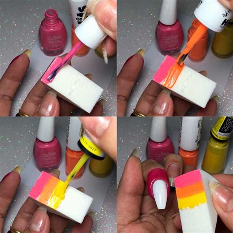 Unha Degradê Como Fazer - TUTORIAL: Como Fazer Degradê nas Unhas (Ombre Nails)
