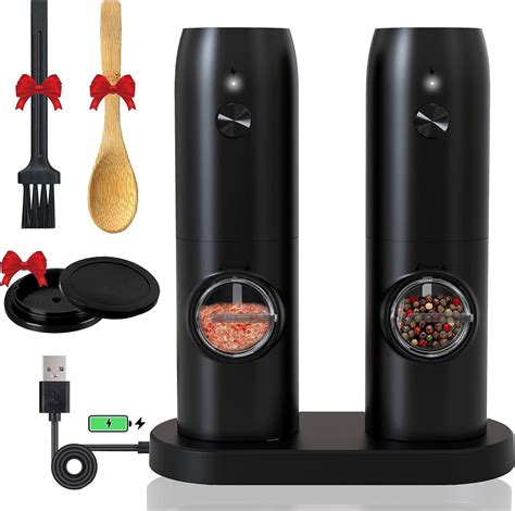 Amazon.com: Electric Salt and Pepper Grinder Set - 2 Pack, Automatic ...