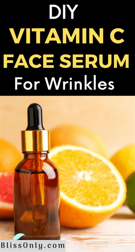 Diy Anti Aging Vitamin C Face Serum Blissonly Diy Face Serum Anti