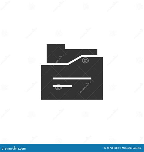 File Folder Icon In Flat Style Documents Archive Vector Illustration