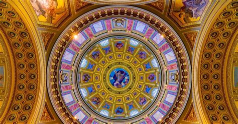 Earth Color Magic: Dome And Arches - St. Stephen's Basilica - Budapest